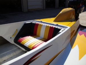 custom race boat seats
