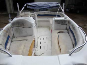 Hurricane boat needs reupholstery