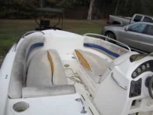 Fixed torn Hurricane boat seats