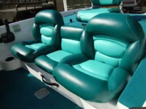 Reupholstered Bass boat