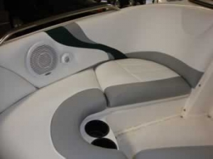 Reupholstered boat seats