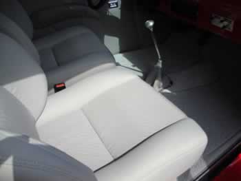 Re-upholstered cloth car seats
