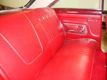 Reupholstered vinyl seats