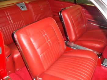 reupholstered front seats