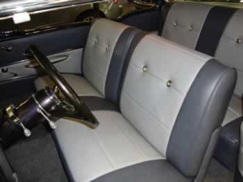 Custom car reupholstery